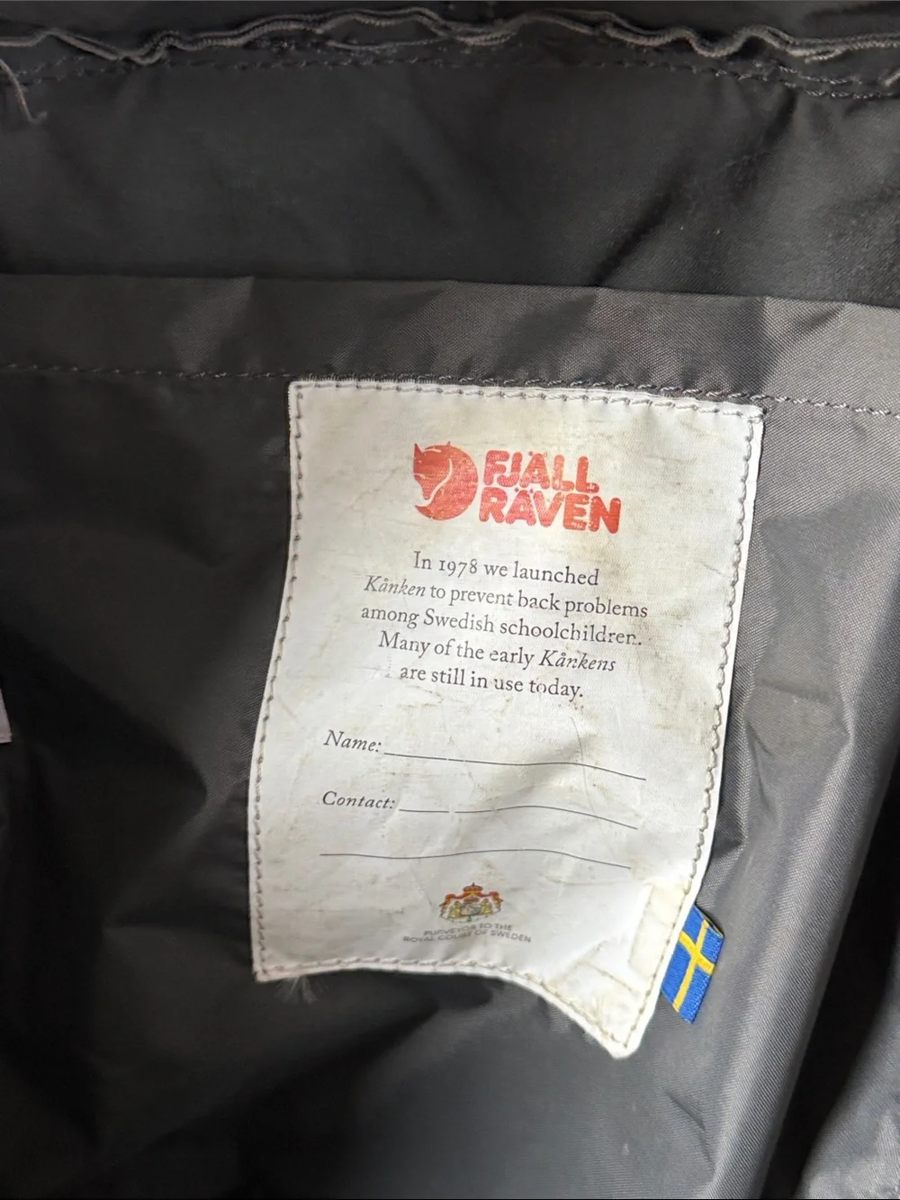 Fjallraven Kanken Frost Gray Backpack